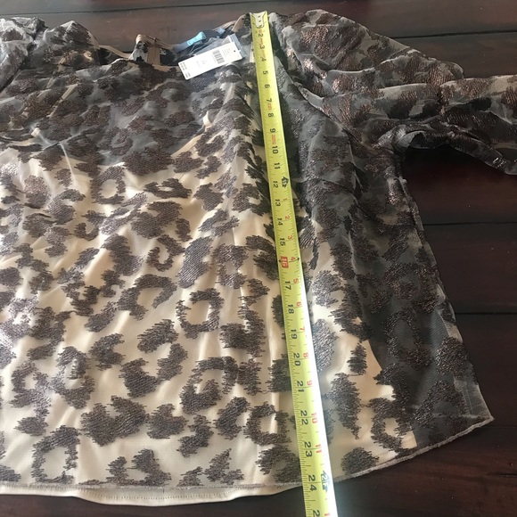 NWT Anthropologie Sheer Leopard Top - Picture 15 of 16